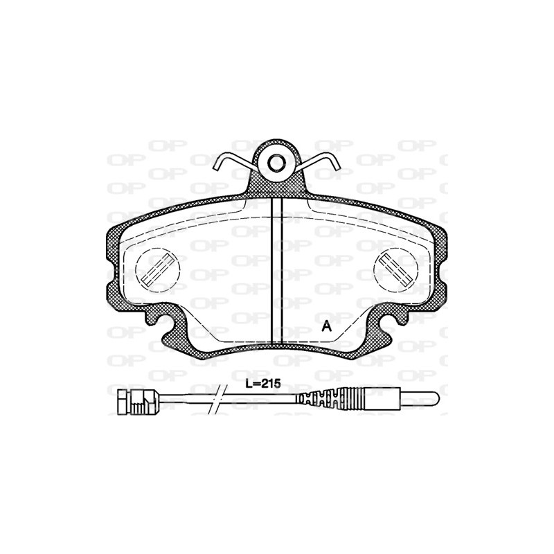 BRAKE PADS OPEN PARTS 1PCS 