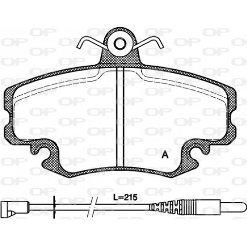 BRAKE PADS OPEN PARTS 1PCS 