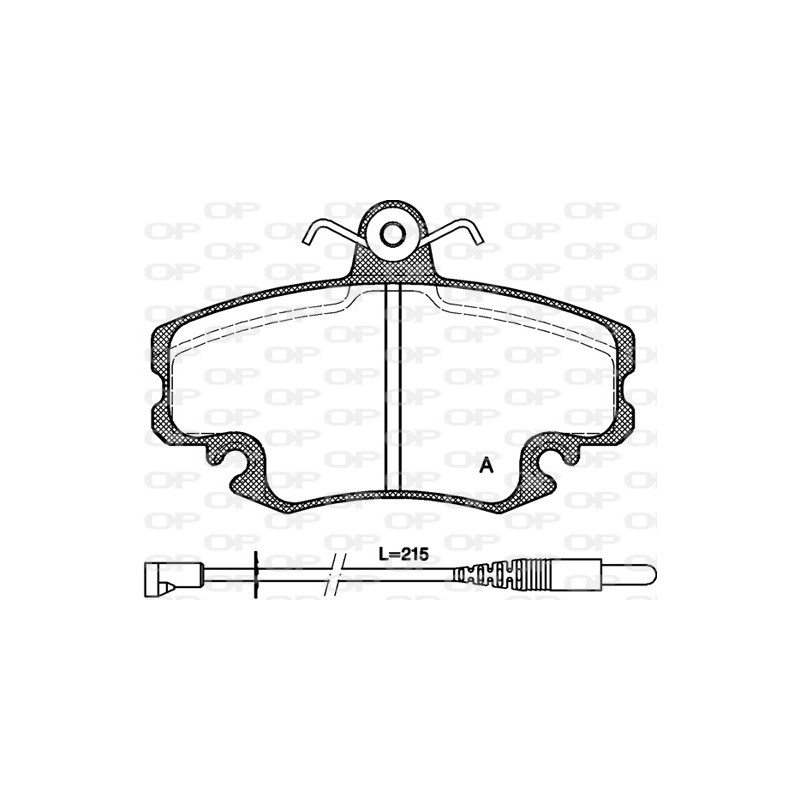 BRAKE PADS OPEN PARTS 1PCS 