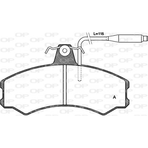 BRAKE PADS OPEN PARTS 1PCS 