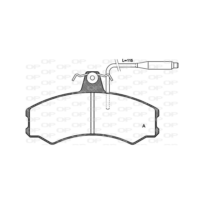 BRAKE PADS OPEN PARTS 1PCS 