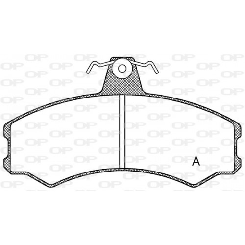 BRAKE PADS OPEN PARTS 1PCS 