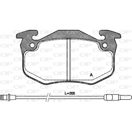 BRAKE PADS OPEN PARTS 1PCS 