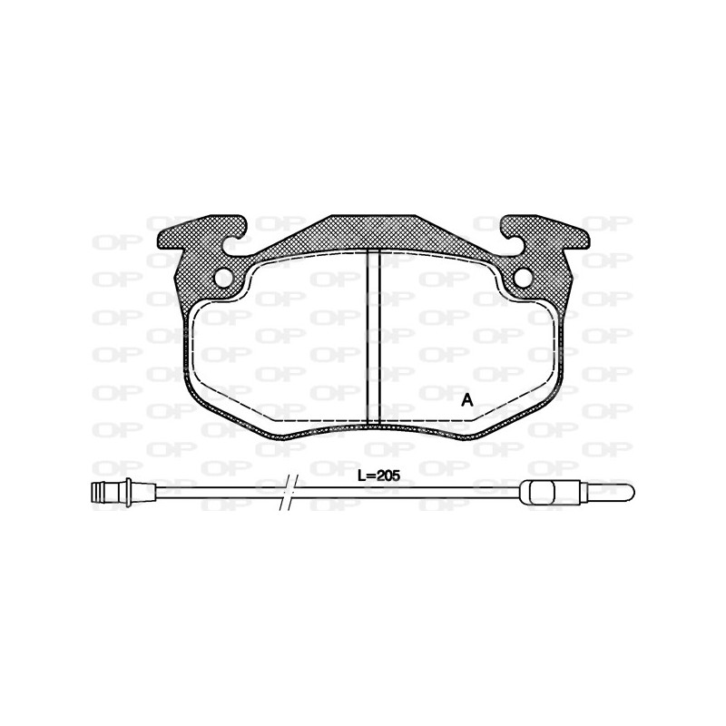 BRAKE PADS OPEN PARTS 1PCS 