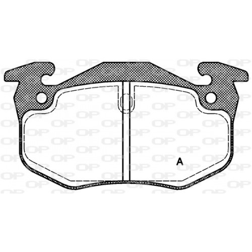 BRAKE PADS OPEN PARTS 1PCS 