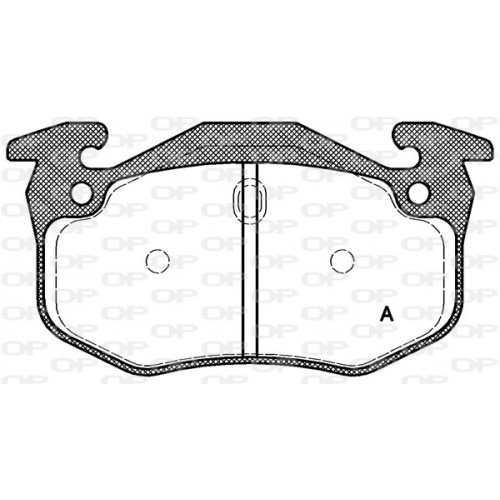 BRAKE PADS OPEN PARTS 1PCS ... 