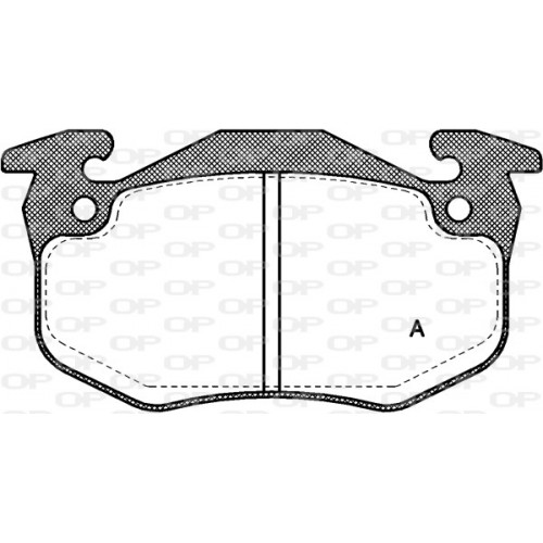 BRAKE PADS OPEN PARTS 1PCS 