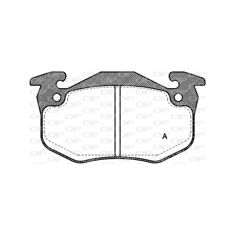 BRAKE PADS OPEN PARTS 1PCS 