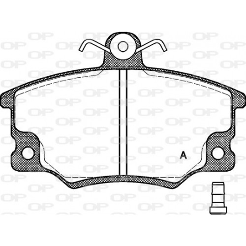 BRAKE PADS OPEN PARTS 1PCS 