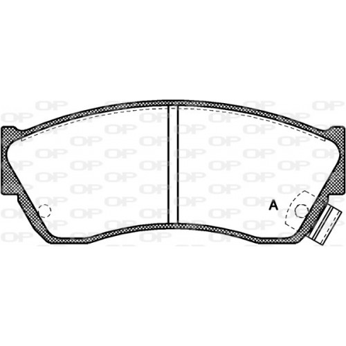 BRAKE PADS OPEN PARTS 1PCS 