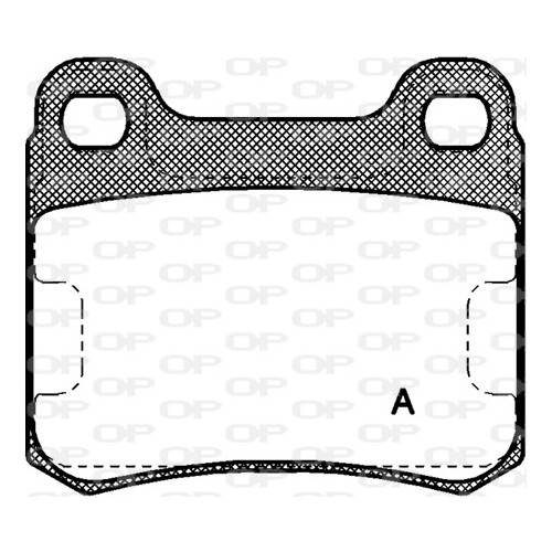 BRAKE PADS OPEN PARTS 1PCS 