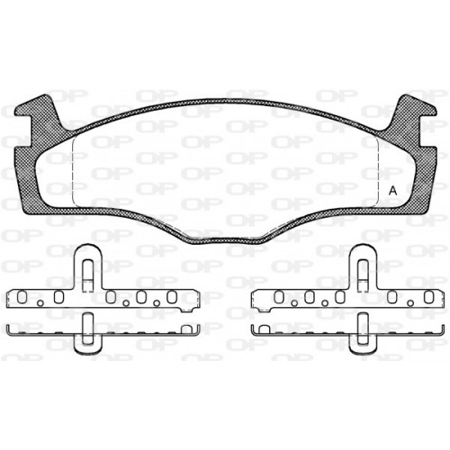 BRAKE PADS OPEN PARTS 1PCS 