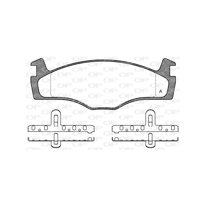 BRAKE PADS OPEN PARTS 1PCS 