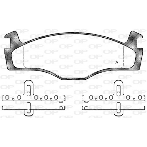 BRAKE PADS OPEN PARTS 1PCS 