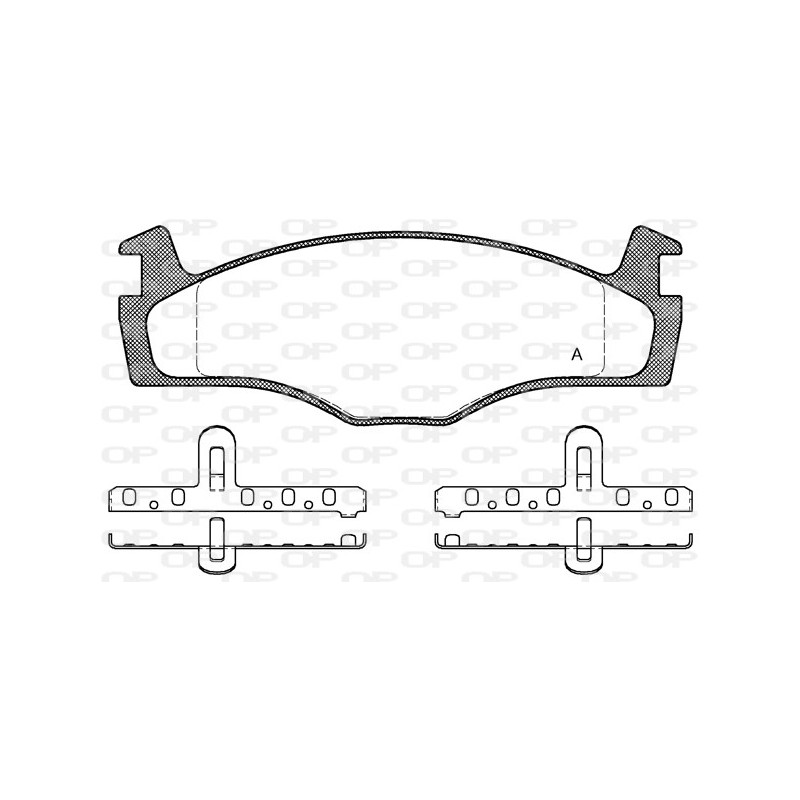 BRAKE PADS OPEN PARTS 1PCS 