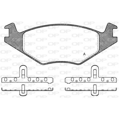 BRAKE PADS OPEN PARTS 1PCS 