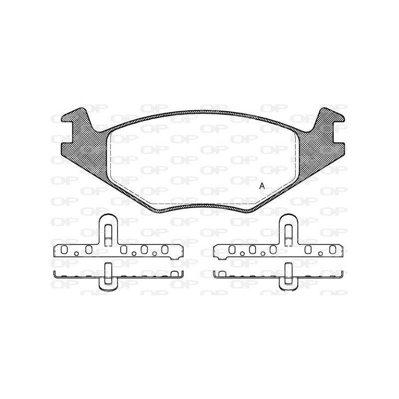 BRAKE PADS OPEN PARTS 1PCS 