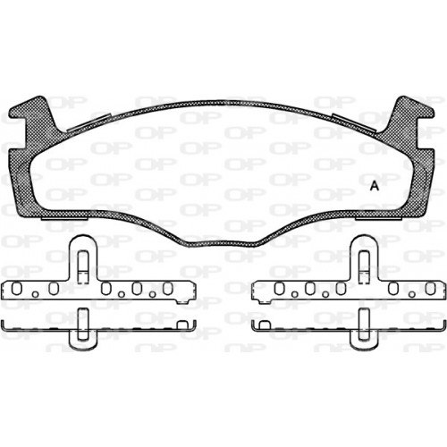 BRAKE PADS OPEN PARTS 1PCS 