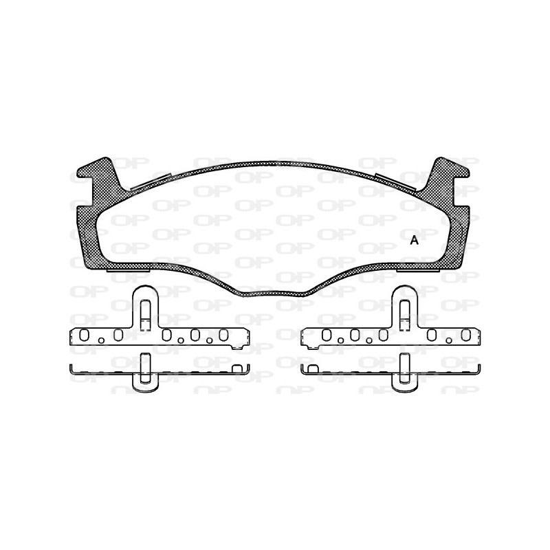 BRAKE PADS OPEN PARTS 1PCS 