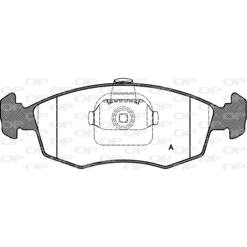 BRAKE PADS OPEN PARTS 1PCS 