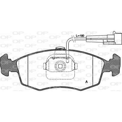 BRAKE PADS OPEN PARTS 1PCS 