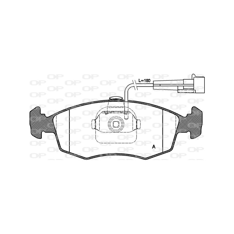 BRAKE PADS OPEN PARTS 1PCS 