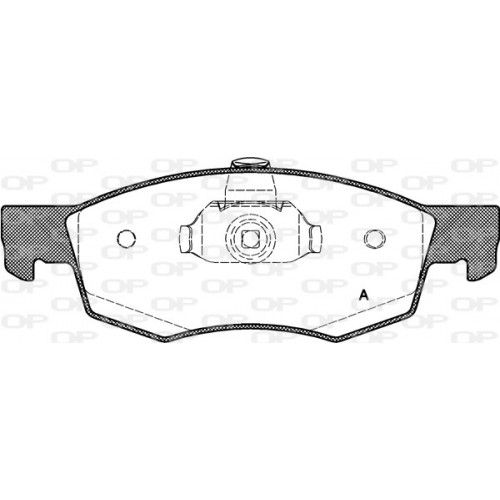 BRAKE PADS OPEN PARTS 1PCS 