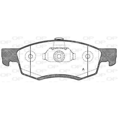 BRAKE PADS OPEN PARTS 1PCS 