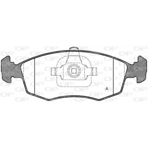 BRAKE PADS OPEN PARTS 1PCS 