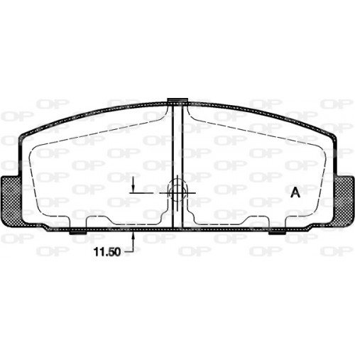 BRAKE PADS OPEN PARTS 1PCS 