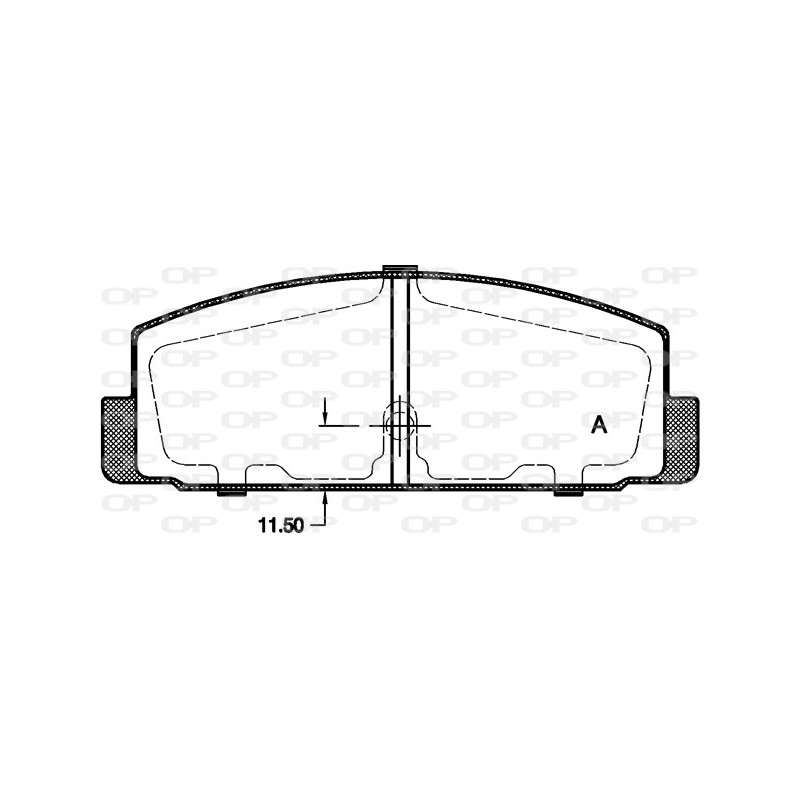 BRAKE PADS OPEN PARTS 1PCS 