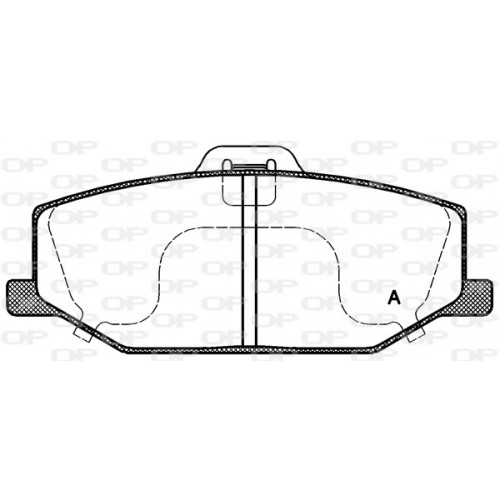 BRAKE PADS OPEN PARTS 1PCS 