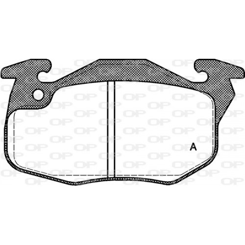 BRAKE PADS OPEN PARTS 1PCS 