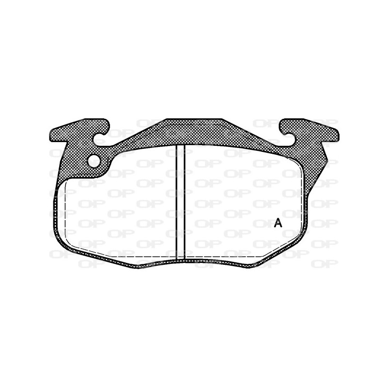 BRAKE PADS OPEN PARTS 1PCS 