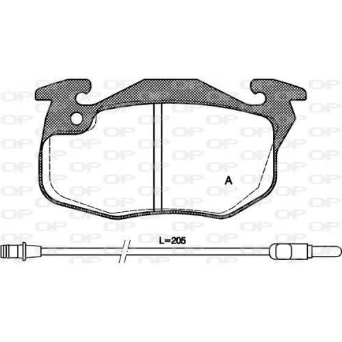 BRAKE PADS OPEN PARTS 1PCS 