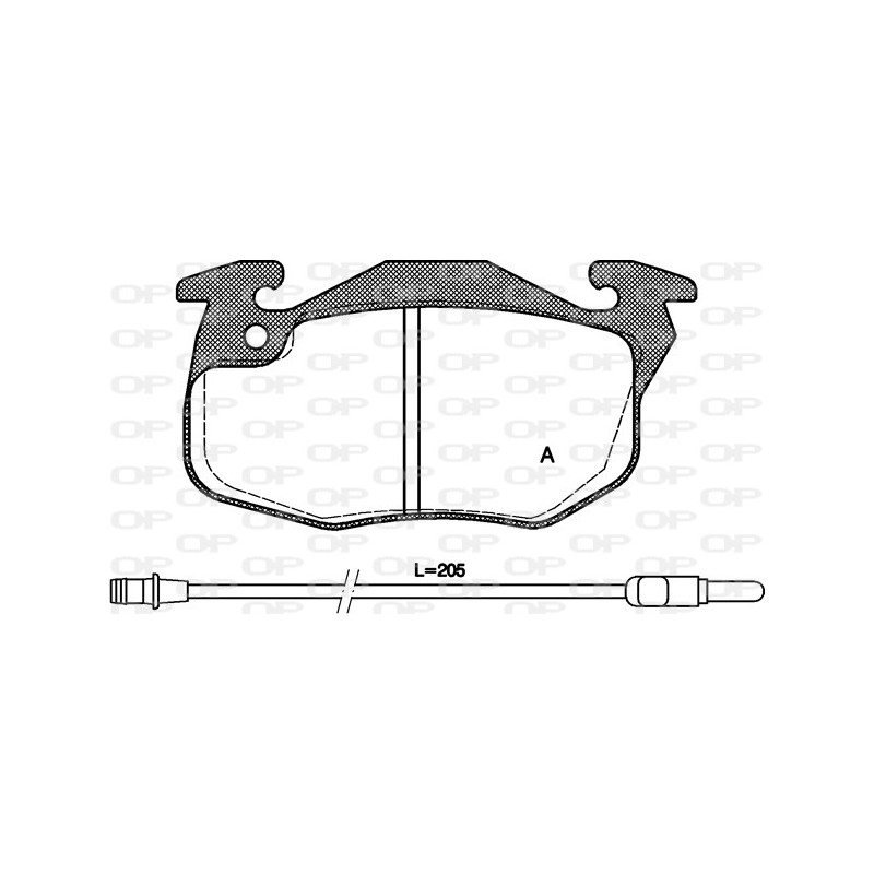 BRAKE PADS OPEN PARTS 1PCS 