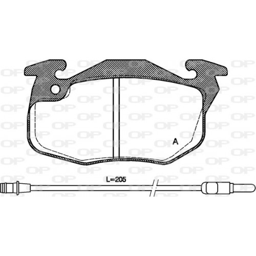 BRAKE PADS OP *ESAURIM 1PCS 