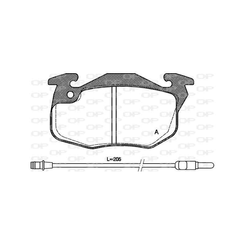 BRAKE PADS OP *ESAURIM 1PCS 