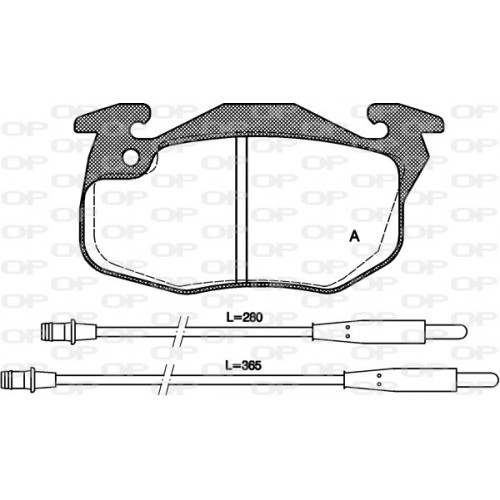 BRAKE PADS OPEN PARTS 1PCS 