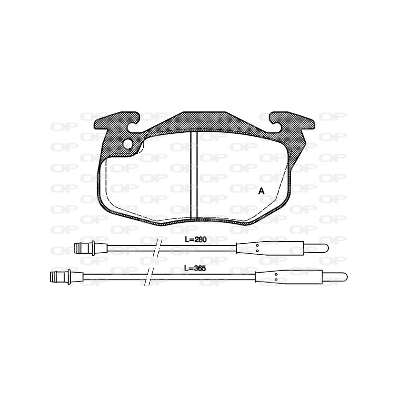 BRAKE PADS OPEN PARTS 1PCS 