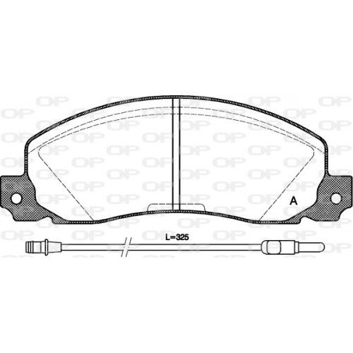 BRAKE PADS OPEN PARTS 1PCS ... 