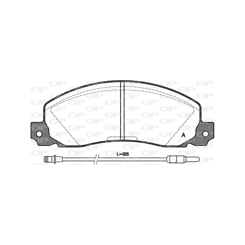 BRAKE PADS OPEN PARTS 1PCS ... 