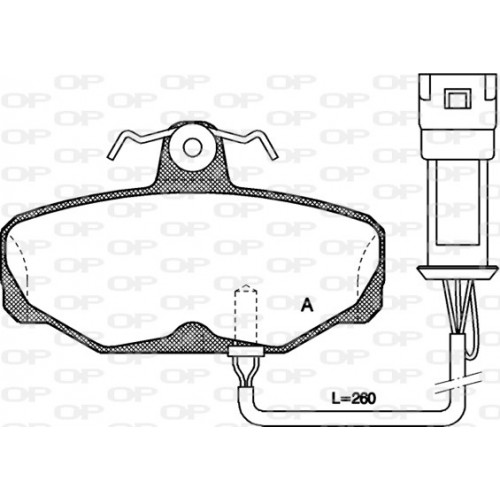 BRAKE PADS OPEN PARTS 1PCS *ESAURIM 