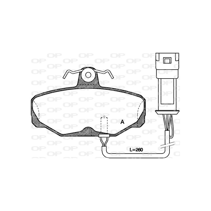 BRAKE PADS OPEN PARTS 1PCS *ESAURIM 