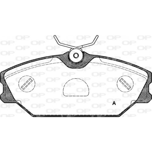 BRAKE PADS OPEN PARTS 1PCS 