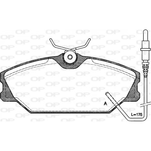 BRAKE PADS OP *ESAURIM 1PCS 