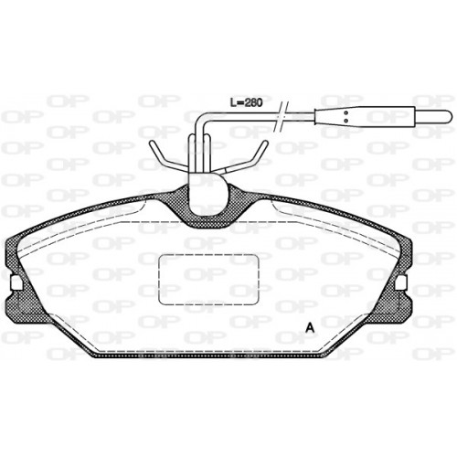 BRAKE PADS OPEN PARTS 1PCS 