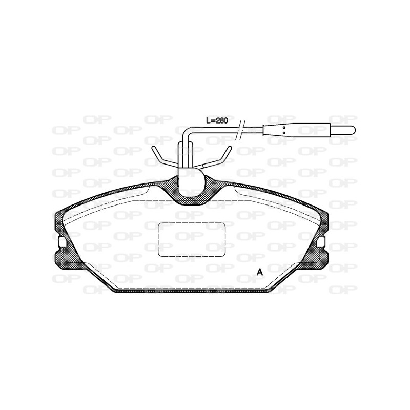 BRAKE PADS OPEN PARTS 1PCS 