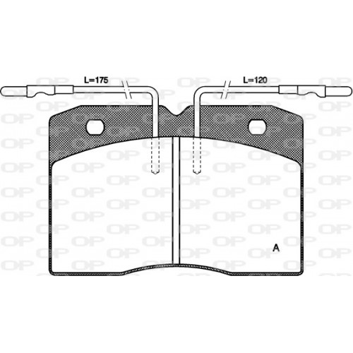 BRAKE PADS OPEN PARTS 1PCS ... 