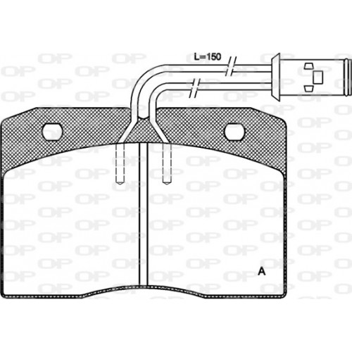 BRAKE PADS OPEN PARTS 1PCS ... 